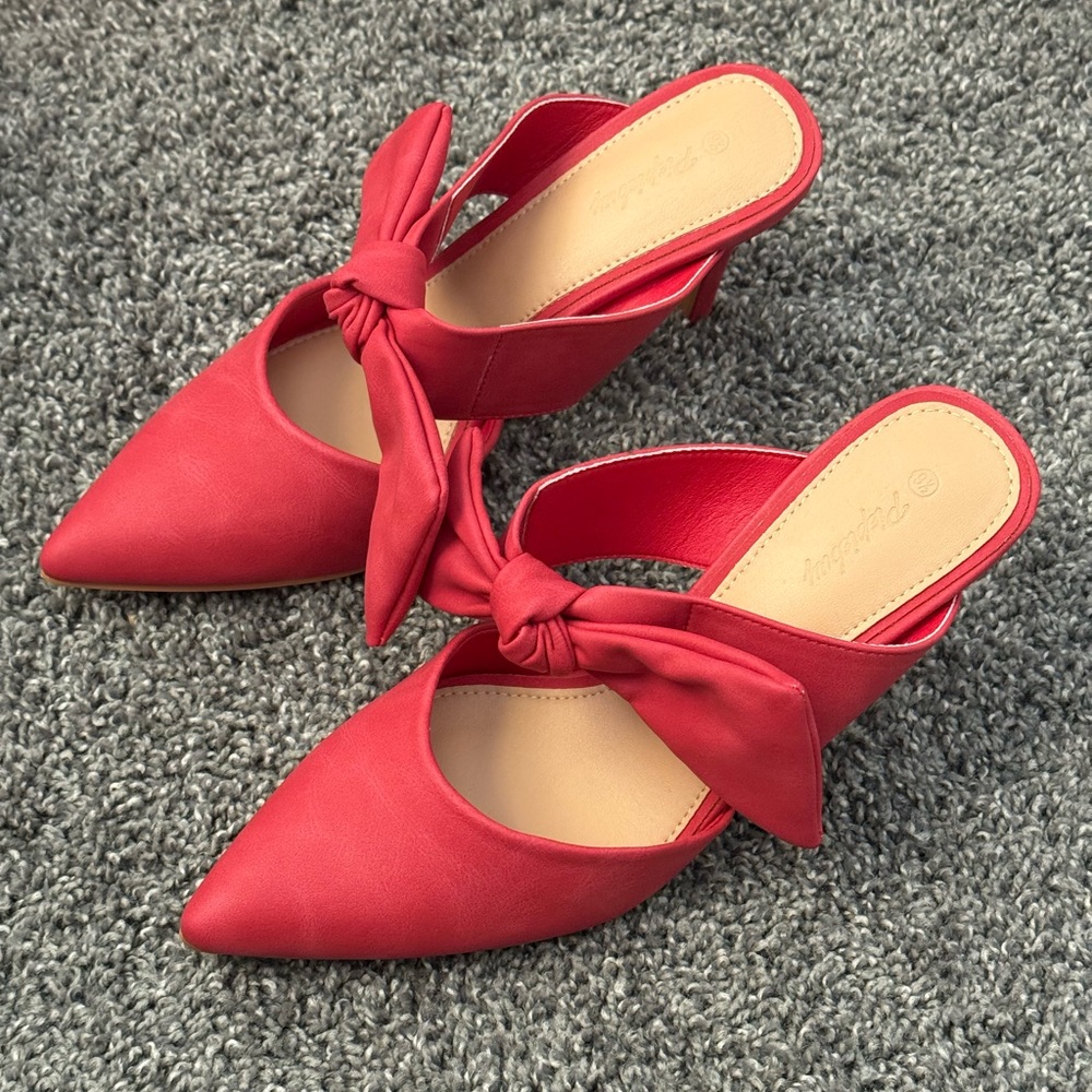 Piepiebuy Womens Mule Mid Heel - Picture 4 of 9
